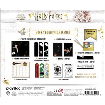 Harry Potter - Mon matériel de rentrée à gratter - Retour à Poudlard !