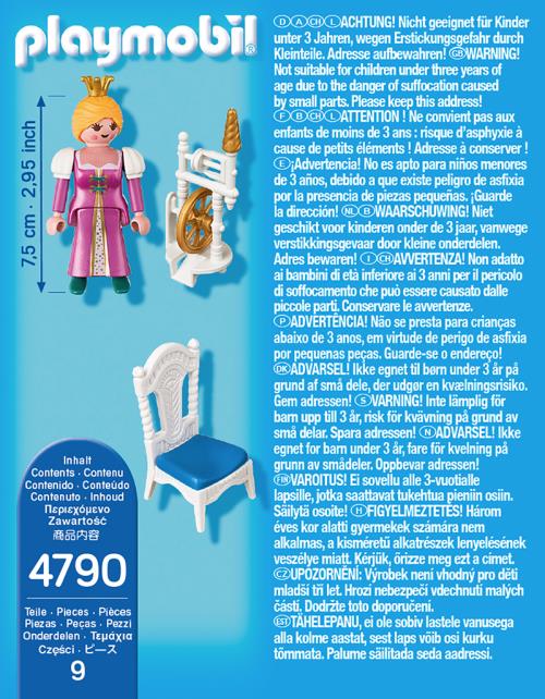 PLAYMOBIL 4790 Principessa Con Ruota Di Tessitura: Set Giocattolo Per Bambine 4+