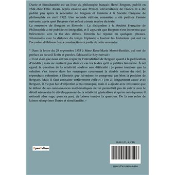 Durée et simultanéité