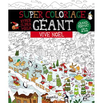 Super coloriage géant : Vive Noël Poster grand format à colorier : 1,50 