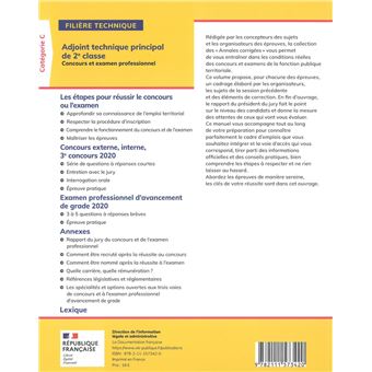 Adjoint technique principal de 2e classe 2021-2022