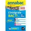Annales du bac Annabac 2022 L'intégrale Tle SES, HGGSP, Philo, Grand Oral