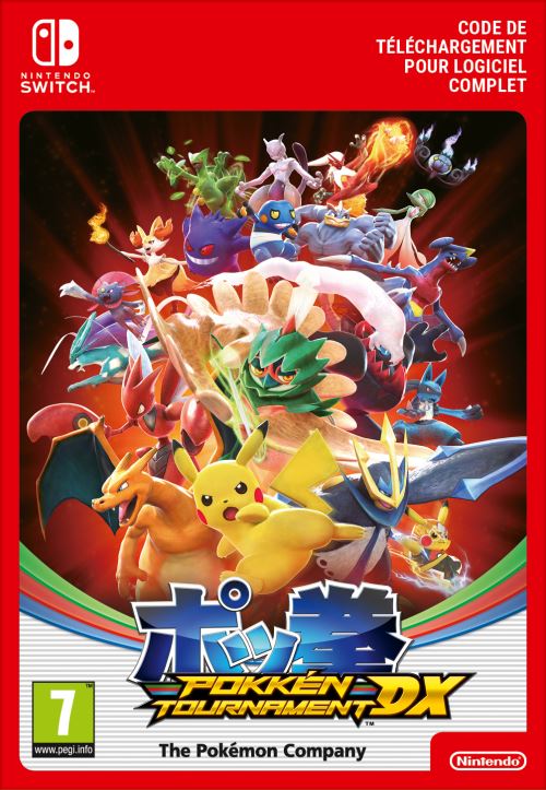 Pochette avant du jeu Code de téléchargement Pokkén Tournament DX Nintendo Switch