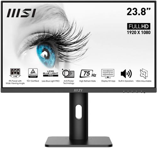 MSI Pro MP243P 60,5 cm (23.8) 1920 x 1080 pixels Full HD LCD Noir