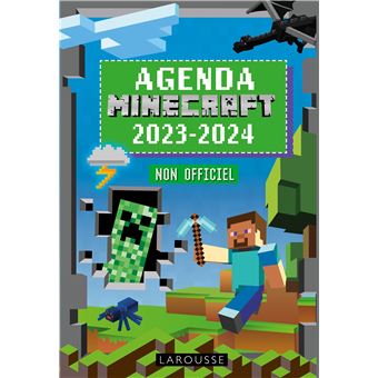 Agenda scolaire MINECRAFT non officiel  2023-2024