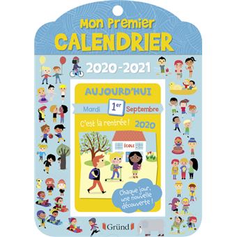 Mon premier calendrier 2020-2021