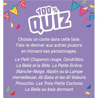 100% Quiz Soirée pyjama