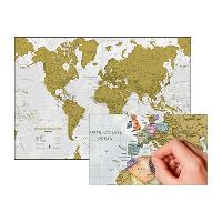 Luckies of London Carte à gratter de voyage – Affiche de carte du monde à  gratter adaptée aux voyages, fabriquée au Royaume-Uni : :  Fournitures de bureau