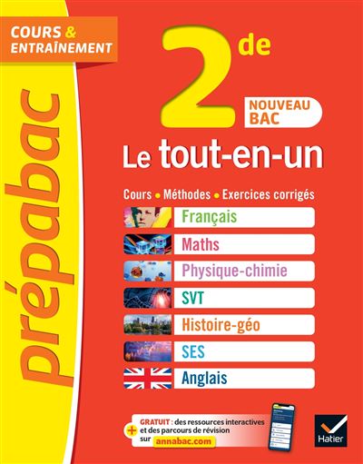Prépabac Le tout-en-un 2de Nouveau programme