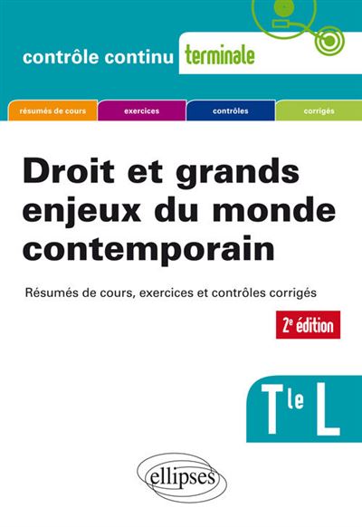 Droit et grands enjeux du monde contemporain,Term L
