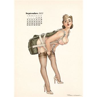 Calendrier Romain Hugault - Pin-Up - 2023