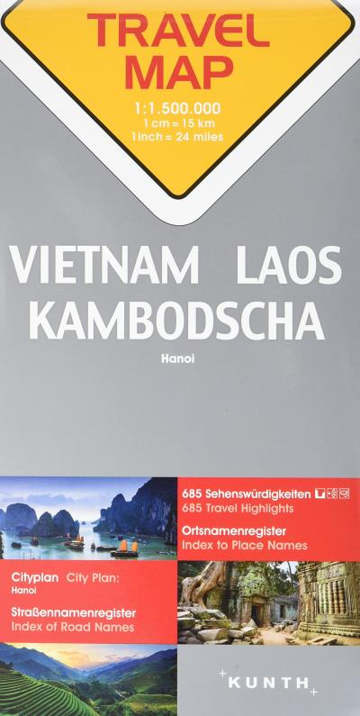 Vietnam laos cambodge 1:1 400 000