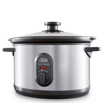 Slow cooker avec récipient en grès Solis Type 820 Inox