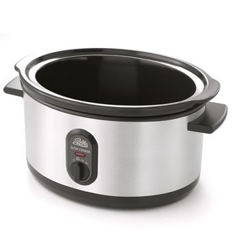 Slow cooker avec récipient en grès Solis Type 820 Inox