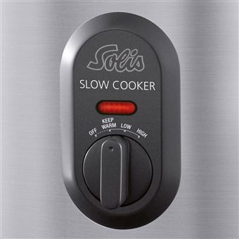 Slow cooker avec récipient en grès Solis Type 820 Inox