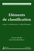 Elements de classification aspects combinatoires et algorith