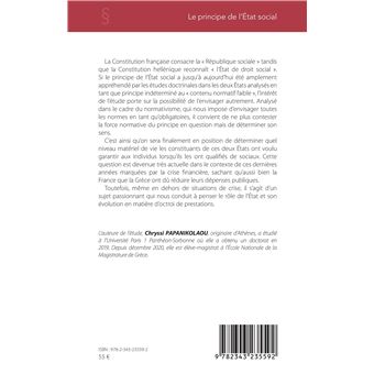 Le principe de l'Etat social