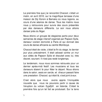 Chacool numéro 1 de Bamako, danseur du Mali