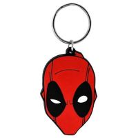 DEADPOOL-PORTE-CLES CAOUTCHOUC-FACE