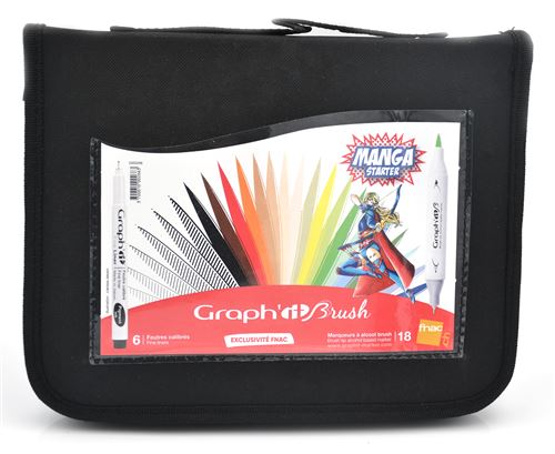 Set de 18 marqueurs Graph'It Manga Starter + 6 liners