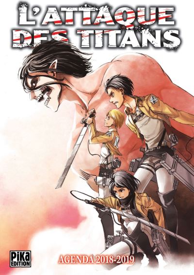 Lattaque Des Titans Agenda 2018 2019 Hajime Isayama Hajime Isayama Broché Achat Livre 1769