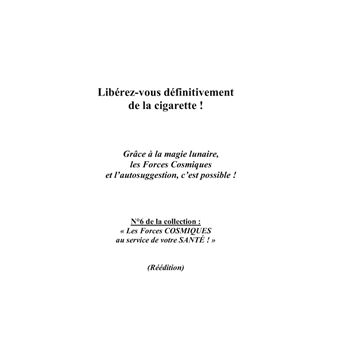 Libérez-vous définitivement de la cigarette !