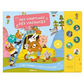 Mes premiers livres à écouter - mes comptines des vacances