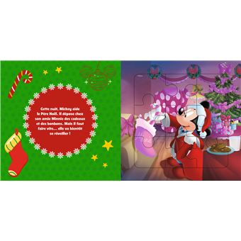DISNEY - Mon Petit Livre Puzzle - 5 Puzzles 9 Pièces - C'est Noël !