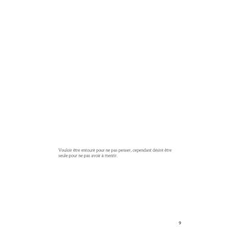 Au plus profond de mes sombres pensées