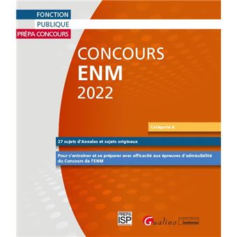 Concours ENM 2022