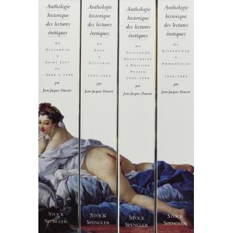 Coffret Anthologie Hist Lect Erotique 4 Vol Pauvert J J Achat Livre Fnac