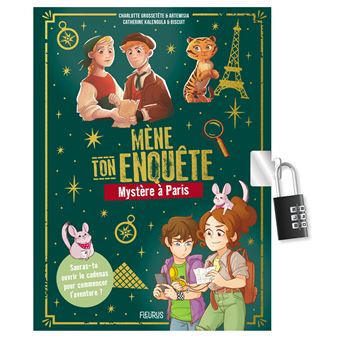 Mène ton enquête : Mystère à Paris (avec cadenas)