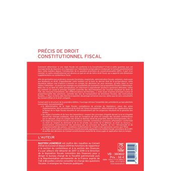 Précis de droit constitutionnel fiscal