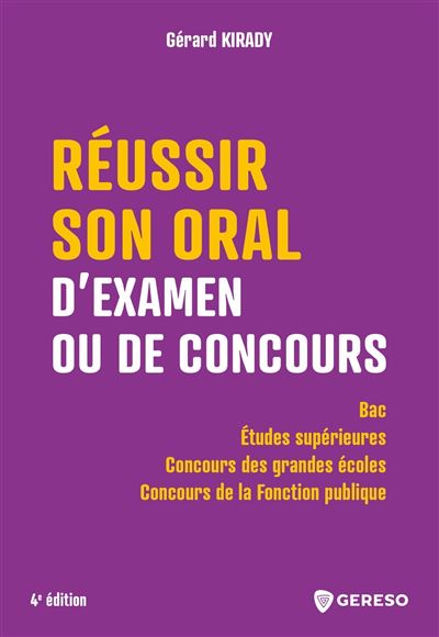 Réussir votre oral d'examen et de concours