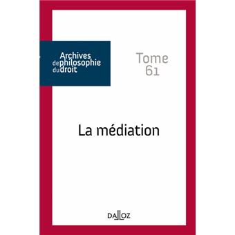 La médiation - Tome 61