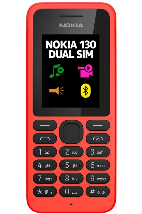 Téléphone mobile Nokia 130 Double SIM Rouge