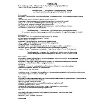 Activité et compétence en tension dans le champ de la formation professionnelle en alternance