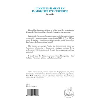 L'investissement en immobilier d'entreprise