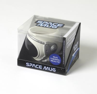 Tasse d'astronaute avec poignée de fusée, Space Mug noir et blanc, en  céramique, en coffret cadeau.