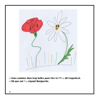 Coquelicot et Marguerite ,belles des champs.