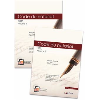Pack Code du notariat 2023 - Volume 1+2