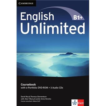 English Unlimited B1+ -intermediate / Coursebook With E-port - Poche ...