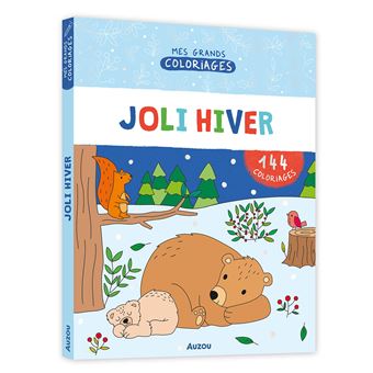 Mes grands coloriages - joli hiver