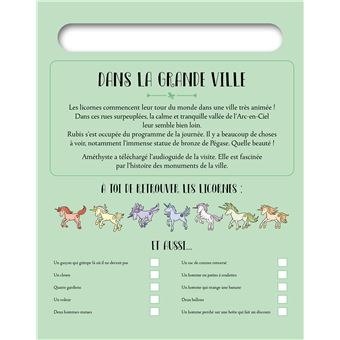 Où sont cachées les licornes ? - bloc avec un feutre effaçable