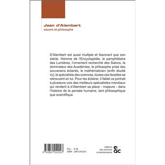 Jean d'Alembert, savant et philosophe