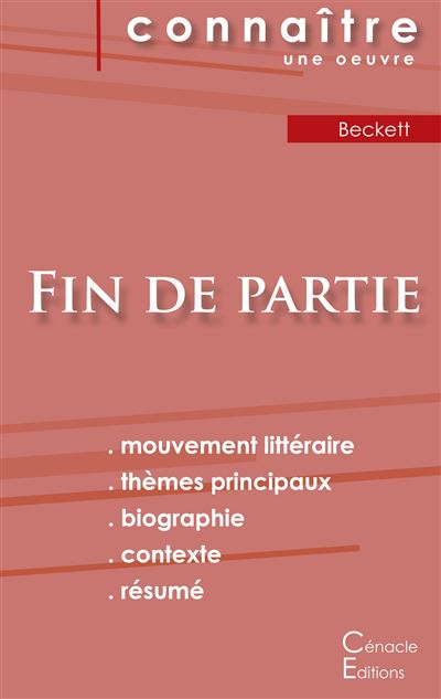 Fiche de lecture fin de partie de beckett analyse litteraire