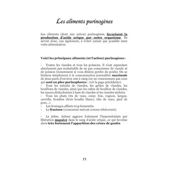 Quelle alimentation pour la goutte ?