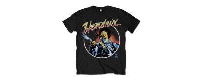 Script Circle Black Large Jimi Hendrix