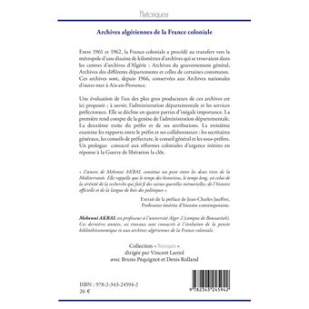 Archives algériennes de la France coloniale