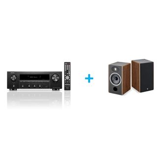 Un Ampli Denon DRA-800H Argent + Une Paire D'enceintes Colonne Bowers 603 S2 Edition Anniversaire Chene